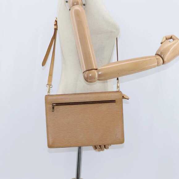 LOUIS VUITTON Epi Angian Shoulder Bag Beige M52116 LV Auth BA7220 - Picture 1 of 16